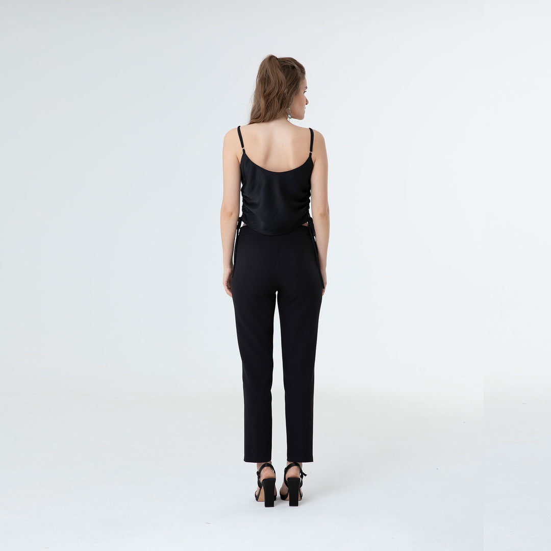 Front Split High Waist Pants 60200