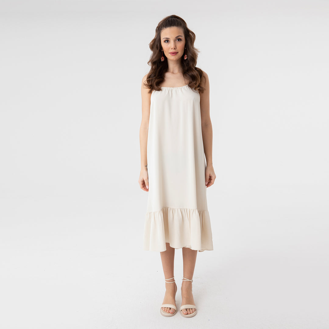 Cut Out Backless Midi Dress 31228