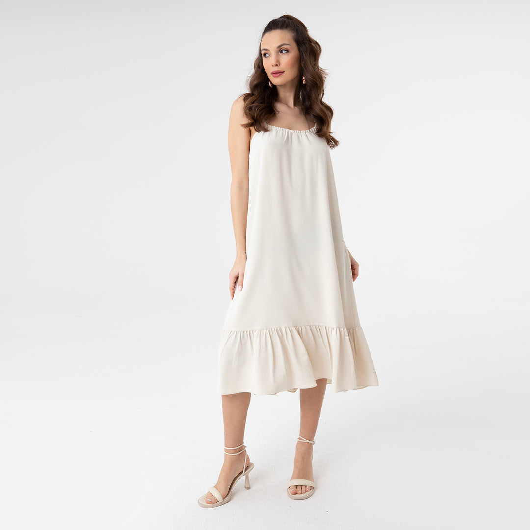 Cut Out Backless Midi Dress 31228