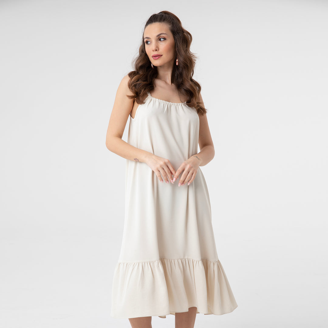 Cut Out Backless Midi Dress 31228