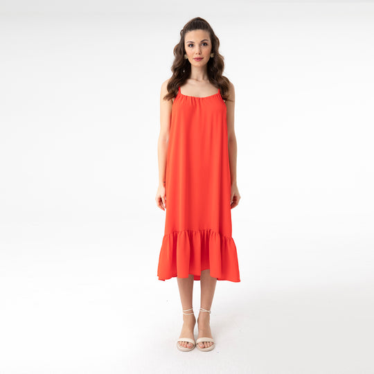 Cut Out Backless Midi Dress 31228