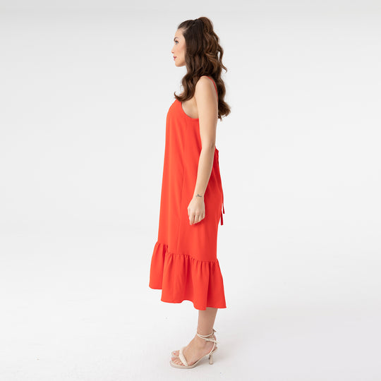 Cut Out Backless Midi Dress 31228