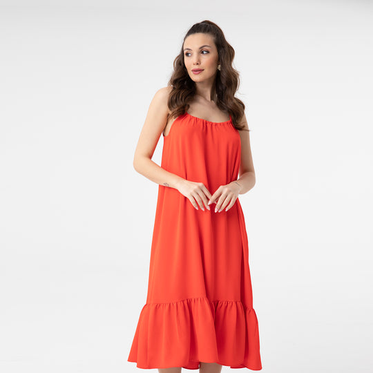 Cut Out Backless Midi Dress 31228