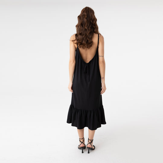 Cut Out Backless Midi Dress 31228