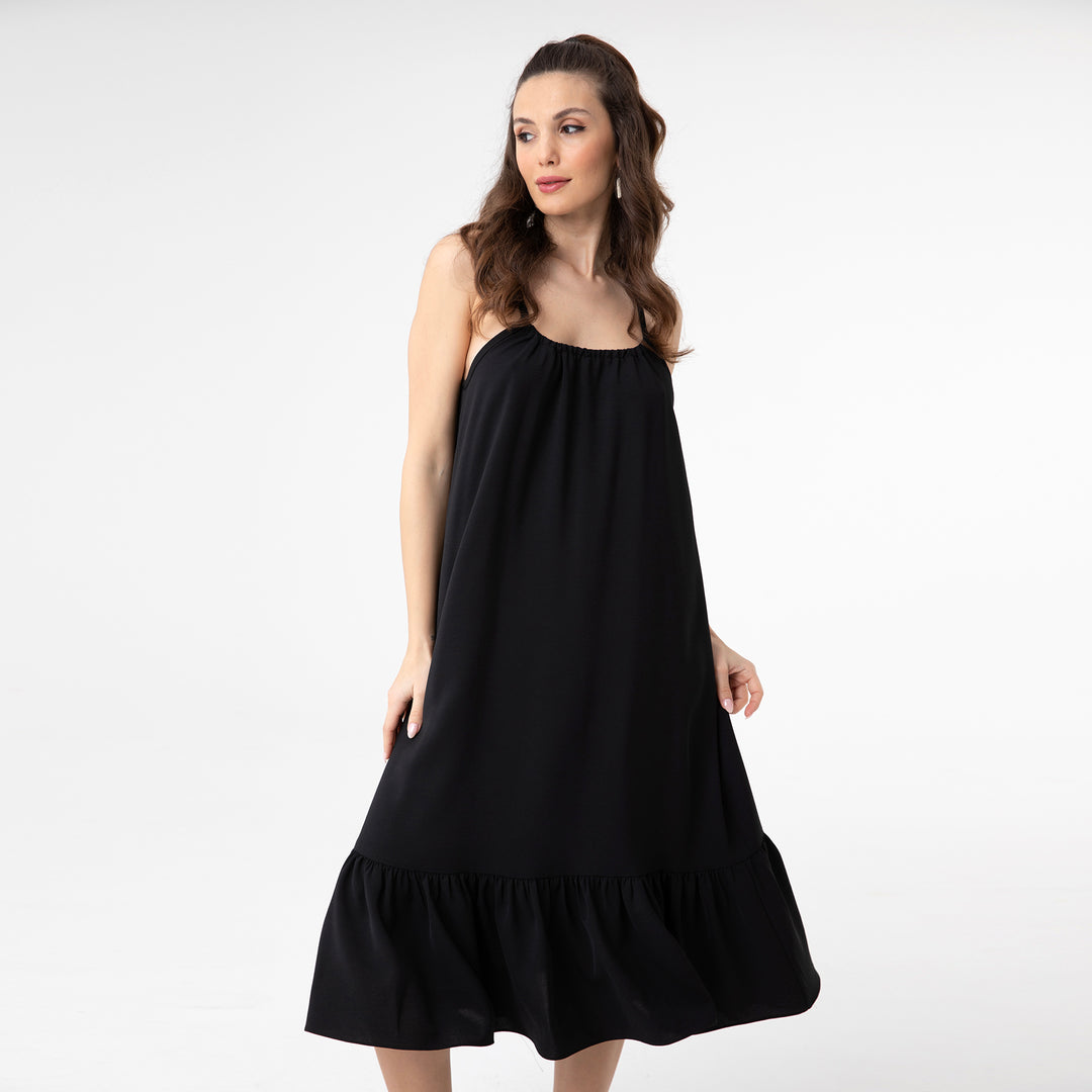 Cut Out Backless Midi Dress 31228