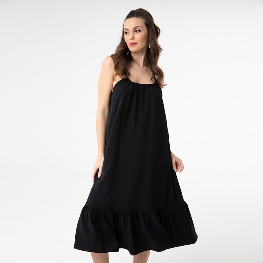Cut Out Backless Midi Dress 31228
