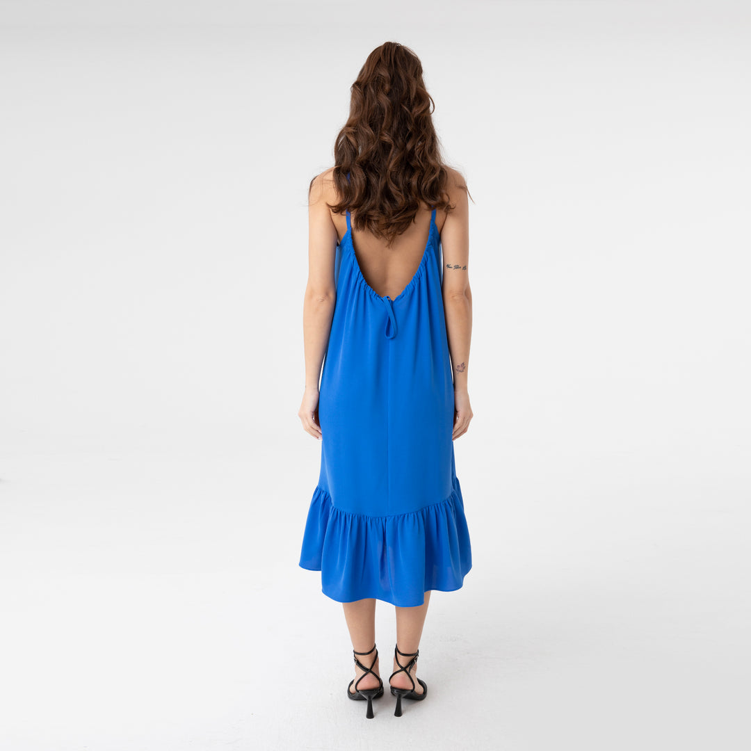 Cut Out Backless Midi Dress 31228