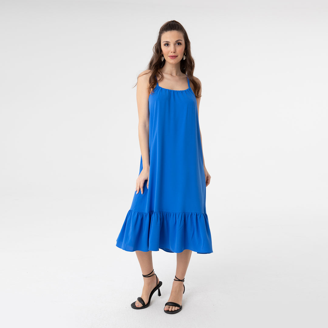 Cut Out Backless Midi Dress 31228