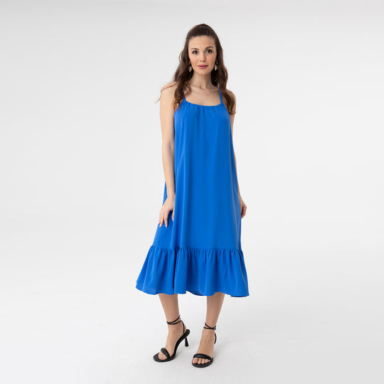Cut Out Backless Midi Dress 31228