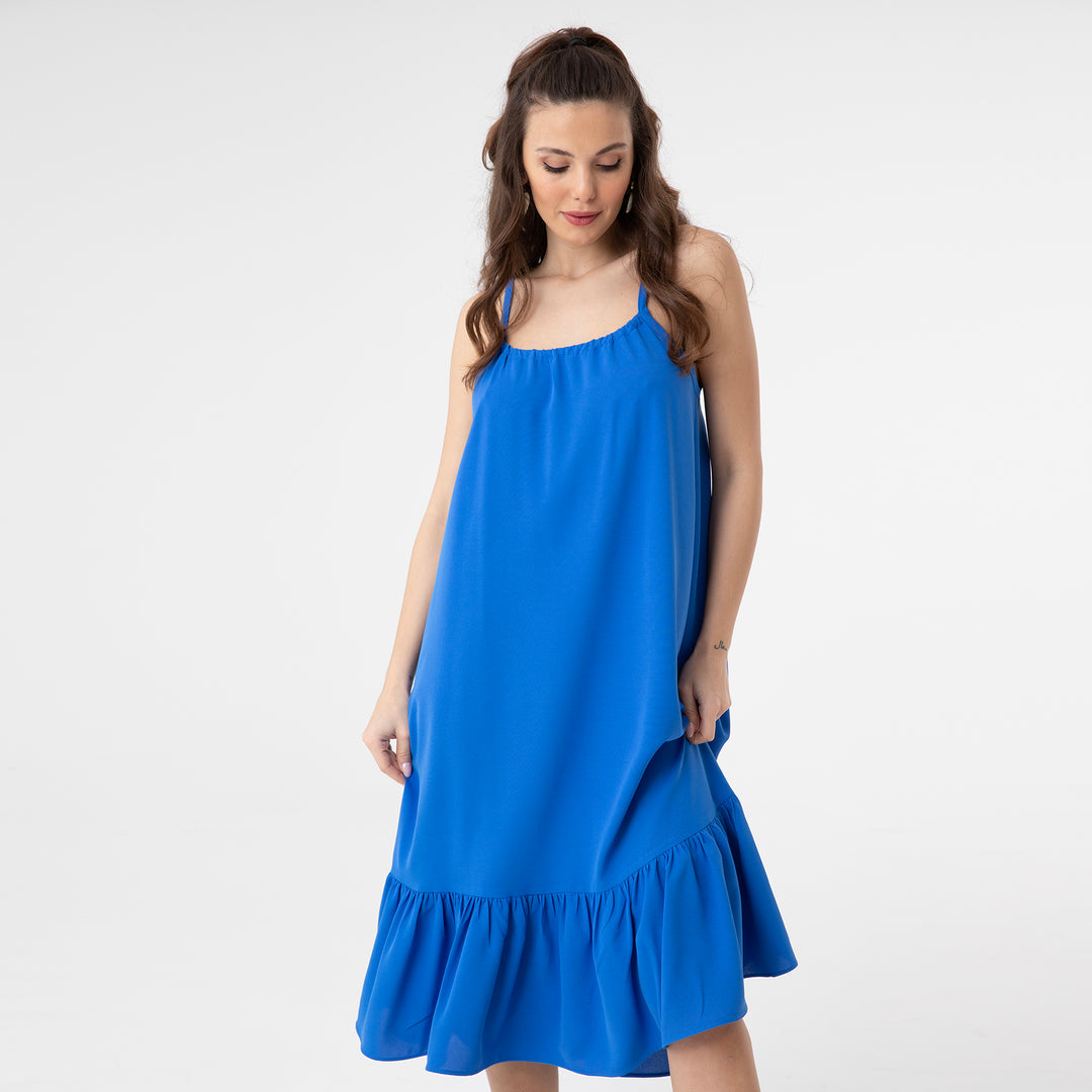 Cut Out Backless Midi Dress 31228