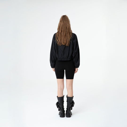 Cropped Raglan-Sleeve Windbreaker 60321