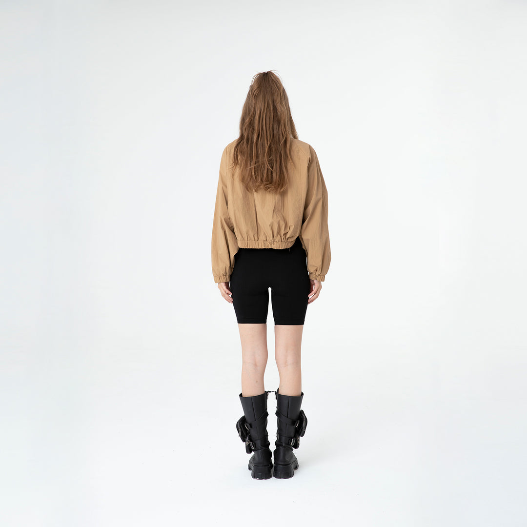 Cropped Raglan-Sleeve Windbreaker 60321