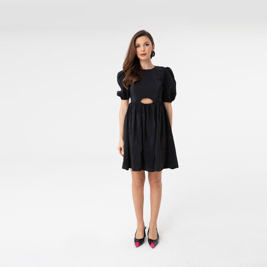 Poplin Half Sleeve Dress 31069