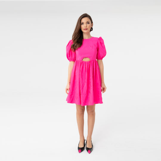 Poplin Half Sleeve Dress 31069