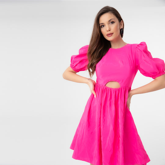 Poplin Half Sleeve Dress 31069