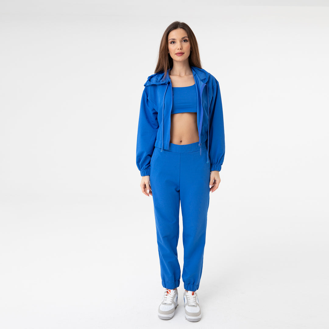 Zip-Up Cotton Hoodie 31099