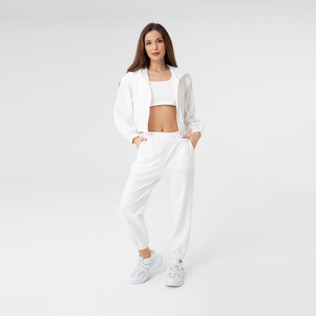 Zip-Up Cotton Hoodie 31099