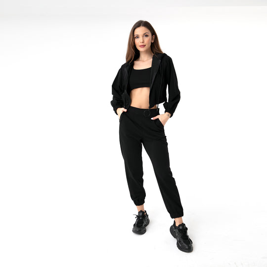 Zip-Up Cotton Hoodie 31099