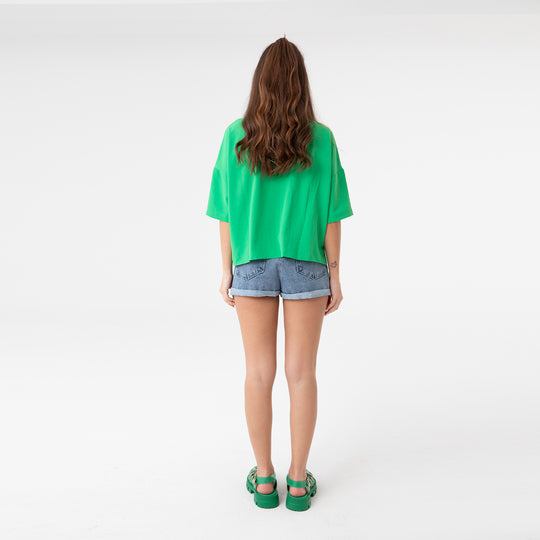 Short Sleeve Oversized Shirt 31175