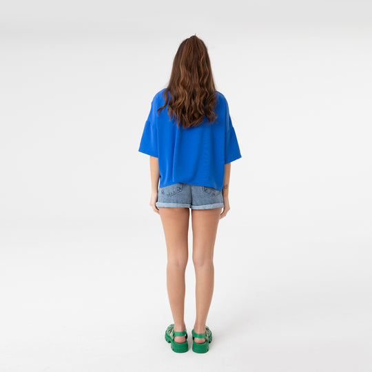 Short Sleeve Oversized Shirt 31175