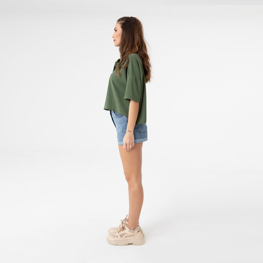 Short Sleeve Oversized Shirt 31175