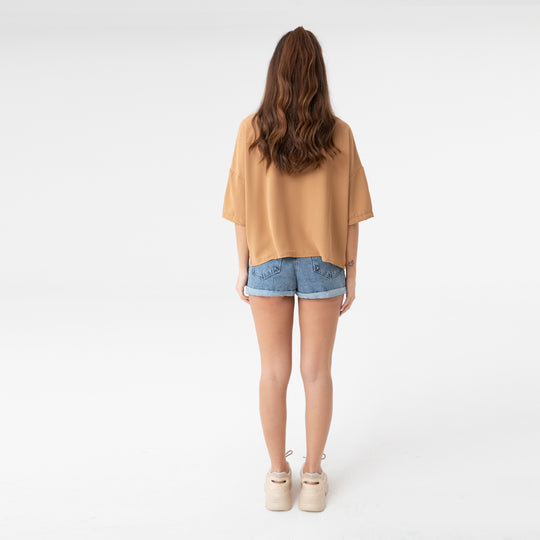 Short Sleeve Oversized Shirt 31175