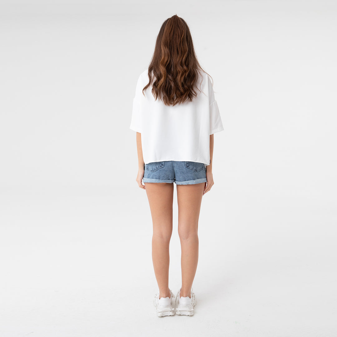 Short Sleeve Oversized Shirt 31175