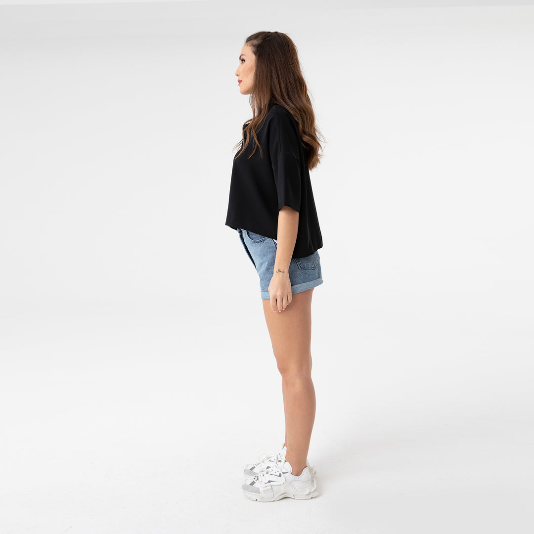 Short Sleeve Oversized Shirt 31175