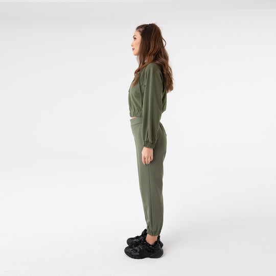 Zip-Up Cotton Hoodie 31099