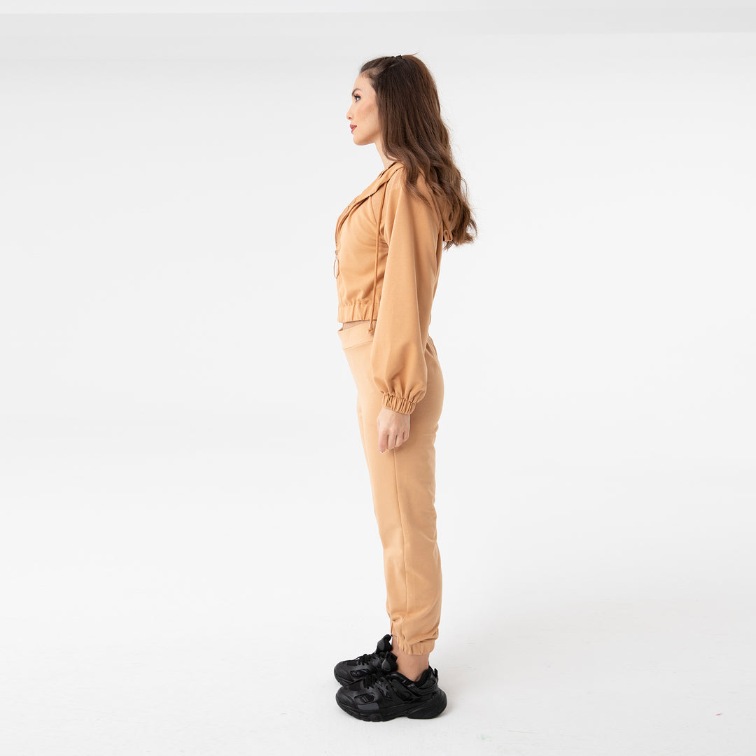 Zip-Up Cotton Hoodie 31099