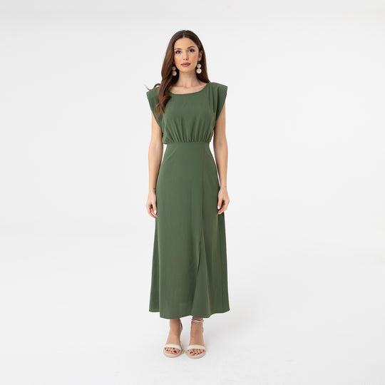 Slip Detailed Midi Dress 31110