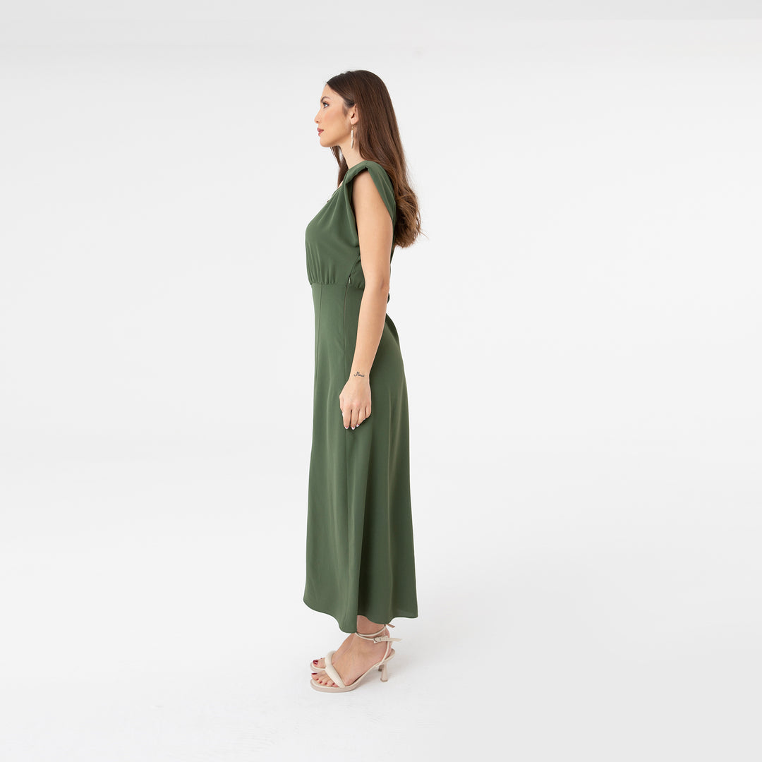 Slip Detailed Midi Dress 31110