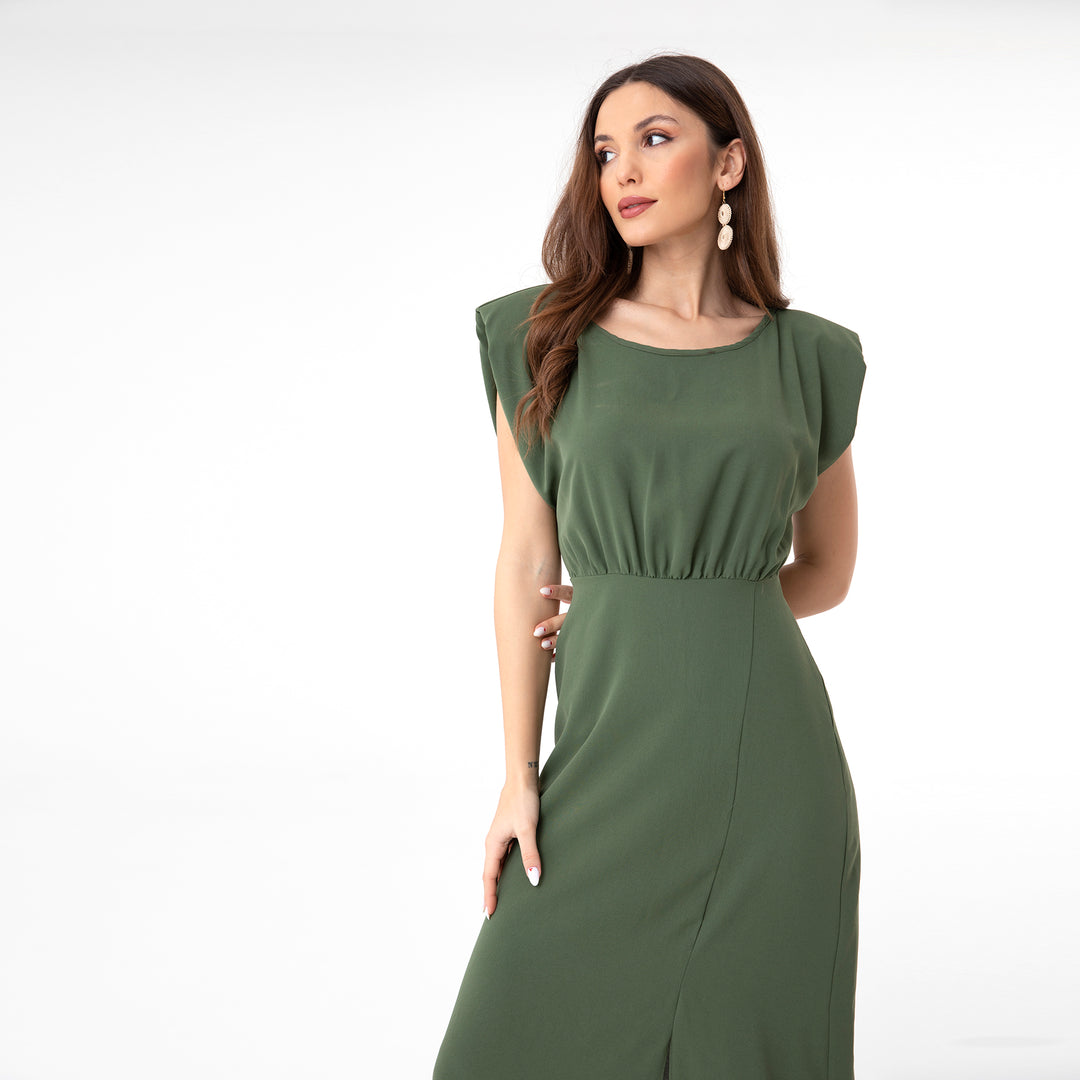 Slip Detailed Midi Dress 31110