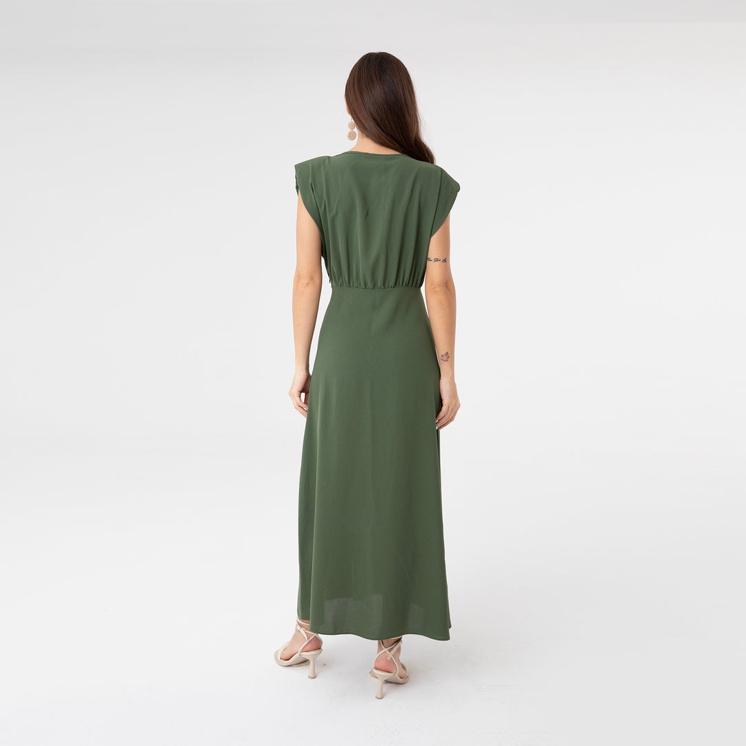 Slip Detailed Midi Dress 31110