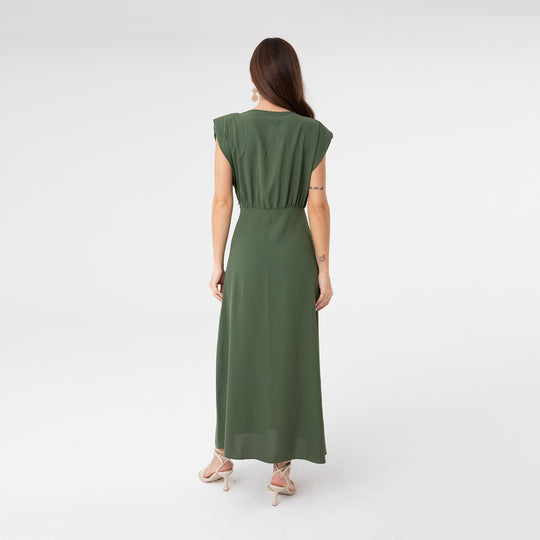 Slip Detailed Midi Dress 31110