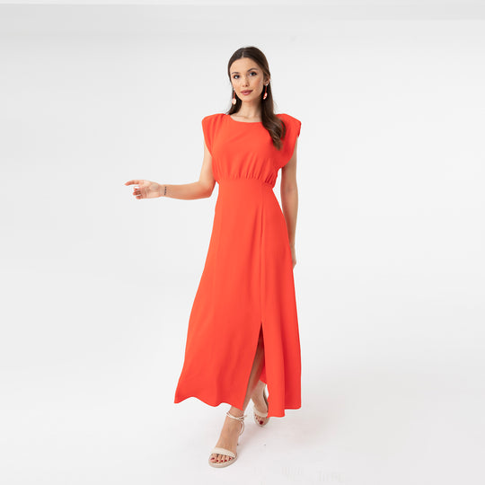 Slip Detailed Midi Dress 31110