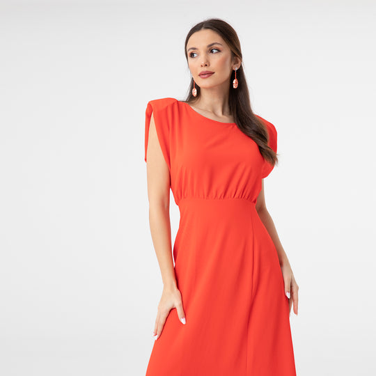Slip Detailed Midi Dress 31110
