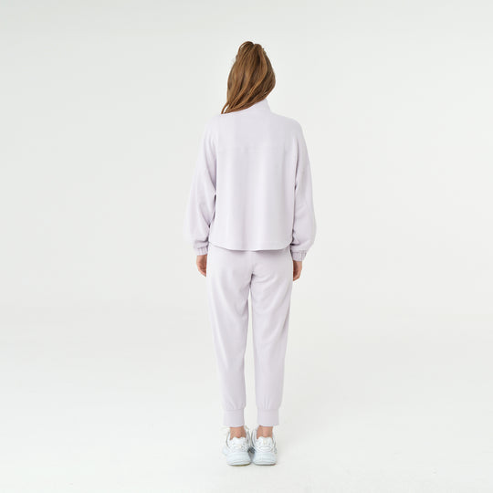 Zip Up High Neck Modal Sweatshirt 60394